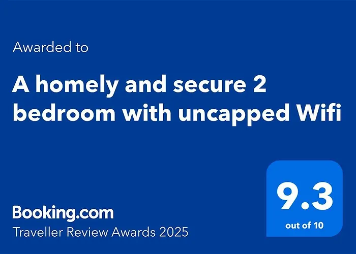 A Homely And Secure 2 Bedroom With Uncapped Wifi